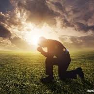 man kneeling, prayer